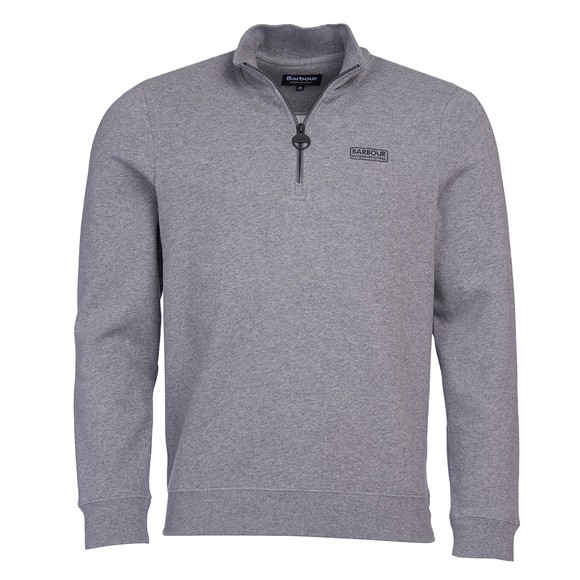 Barbour International Mens Grey 1/2 Zip Sweatshirt main image