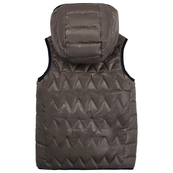 BOSS Boys Green J26456 Reversible Hooded Gilet main image