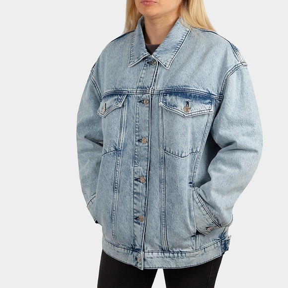 HUGO Womens Blue Giannina Denim Jacket #2