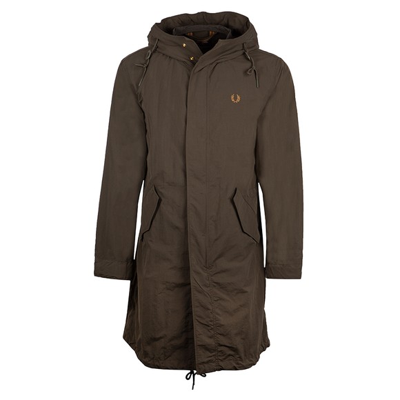 Fred Perry Mens Green Shell Parka #1