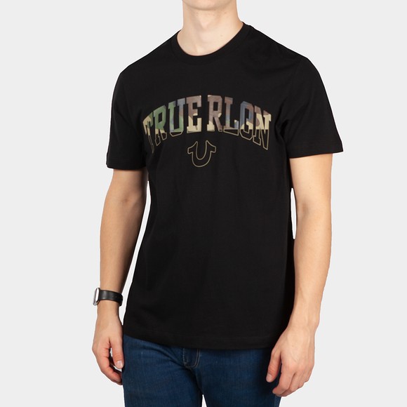 True Religion Mens Black Arch Large Logo T-Shirt main image