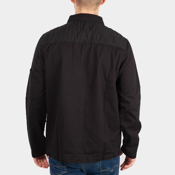 Lyle & Scott Mens Black Tech Pocket Overshirt main image