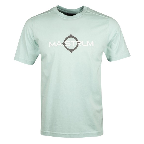 Ma.Strum Mens Green Logo Print T Shirt #1