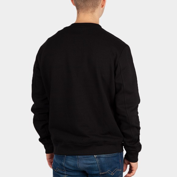 Balr Mens Black Jules Slim Crest Wreath Crew Sweatshirt #3