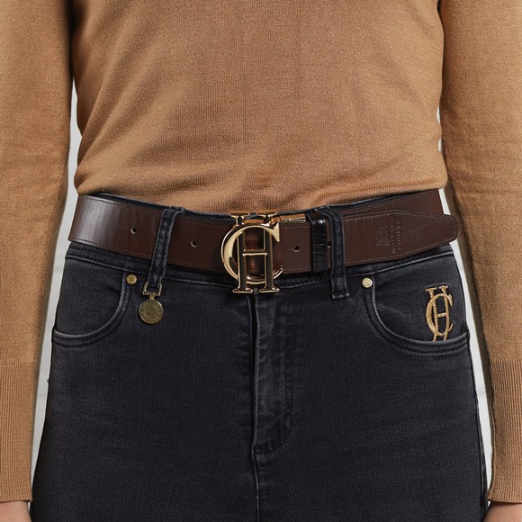 Holland Cooper Womens Brown Reversible HC Classic Belt main image