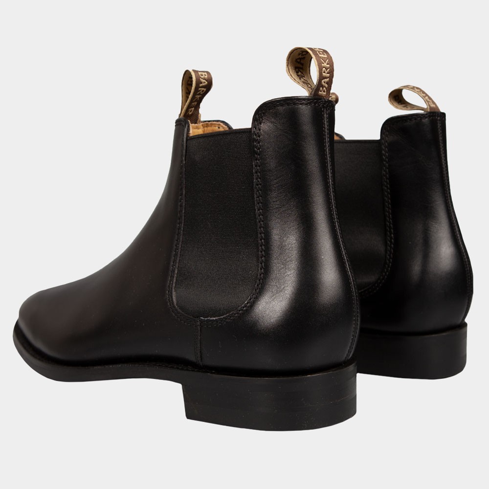 Mansfield Barker Black Boots Mansfield Black Calf Men's Leather