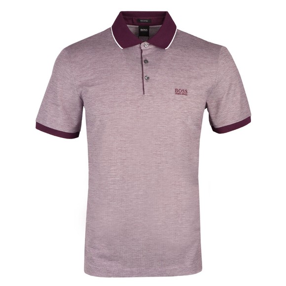 BOSS Mens Purple Formal Prout Polo Shirt #1
