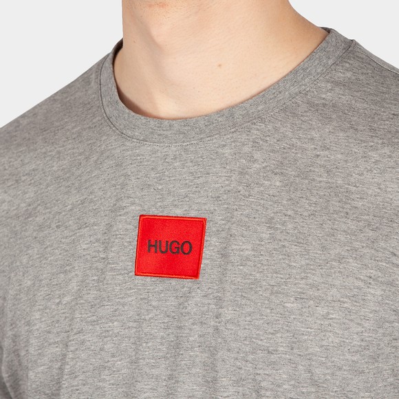 HUGO Mens Grey Diragolino T-Shirt main image