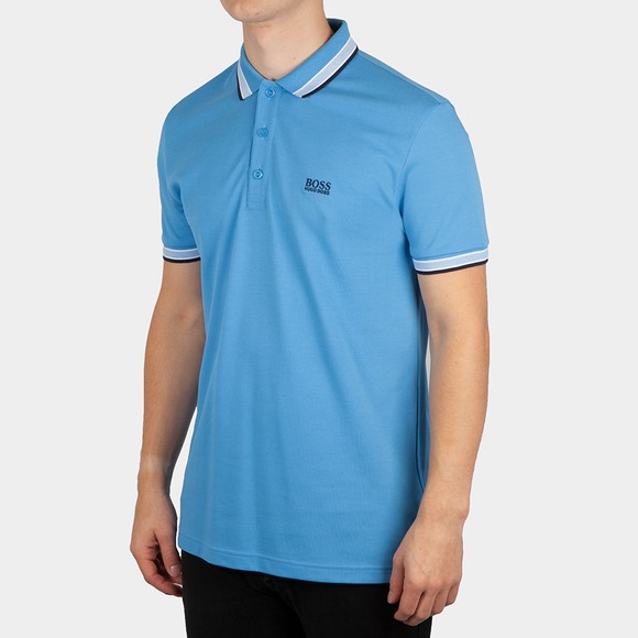 BOSS Mens Blue Athleisure Paddy Polo Shirt main image