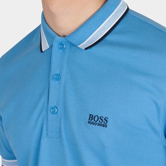 BOSS Mens Blue Athleisure Paddy Polo Shirt main image