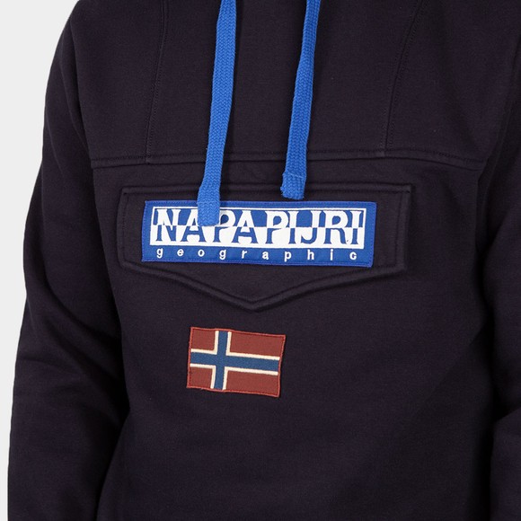 Napapijri Mens Blue Burgee Winter 1 Hoodie main image