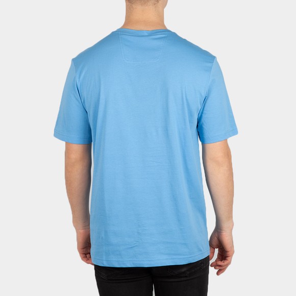 BOSS Mens Blue Athleisure Tee 1 Large Logo T Shirt #4