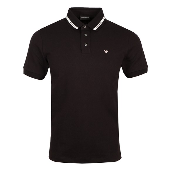 Emporio Armani Mens Black 6K1F73 Polo Shirt main image