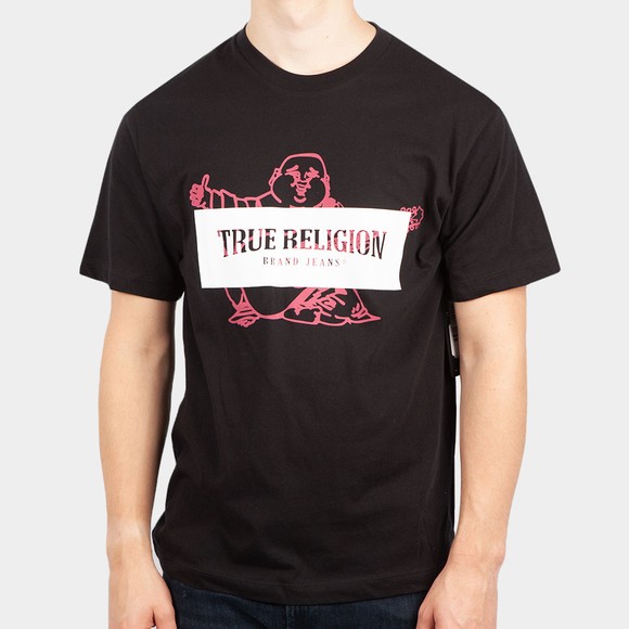 True Religion Mens Black Buddha Logo T Shirt main image