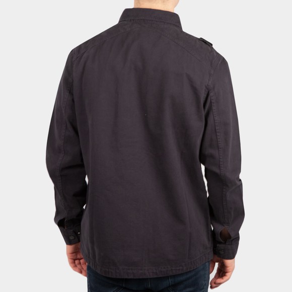 Ma.Strum Mens Blue Zip Front Overshirt #4