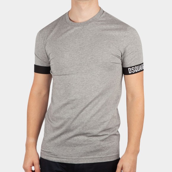 Dsquared2 Mens Grey Basic Sleeve Logo T Shirt main image