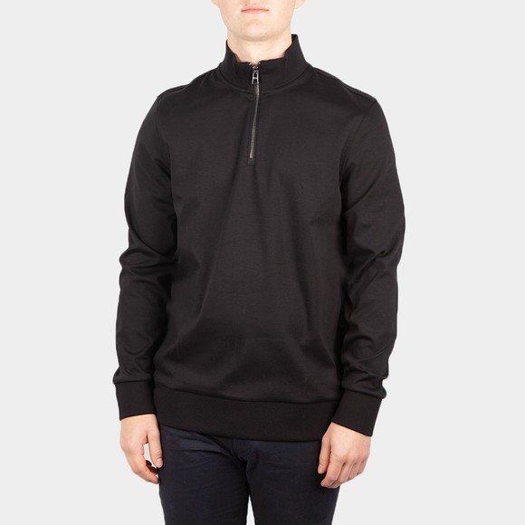 BOSS Mens Black Formal Sidney 69 Half Zip Sweatshirt main image