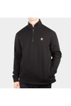 Ted Baker Mens Black Kilbrn Half Zip Sweatshirt