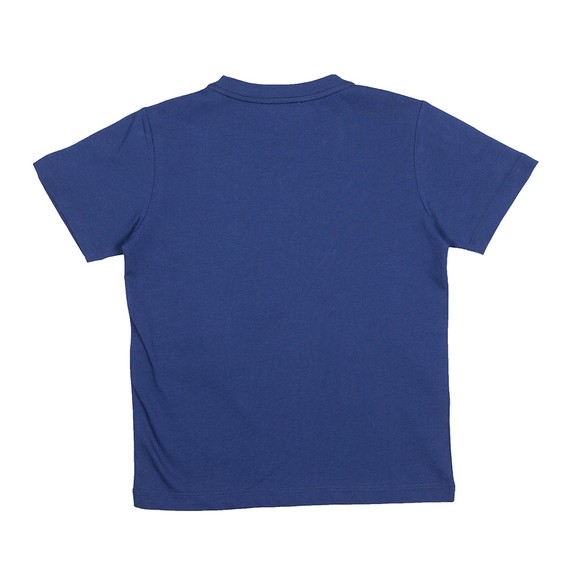 Emporio Armani Boys Blue Metallic Logo T-Shirt main image