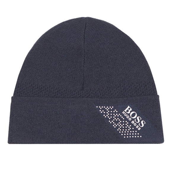 BOSS Mens Blue Athleisure Axello Beanie main image