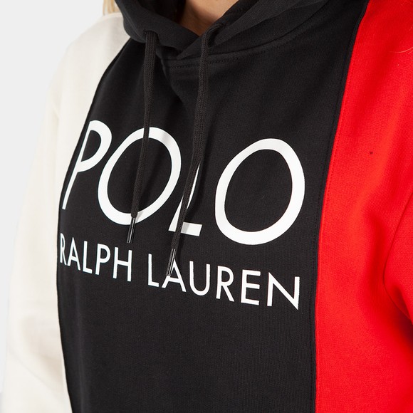 Polo Ralph Lauren Womens White Tri Colour Hoody main image