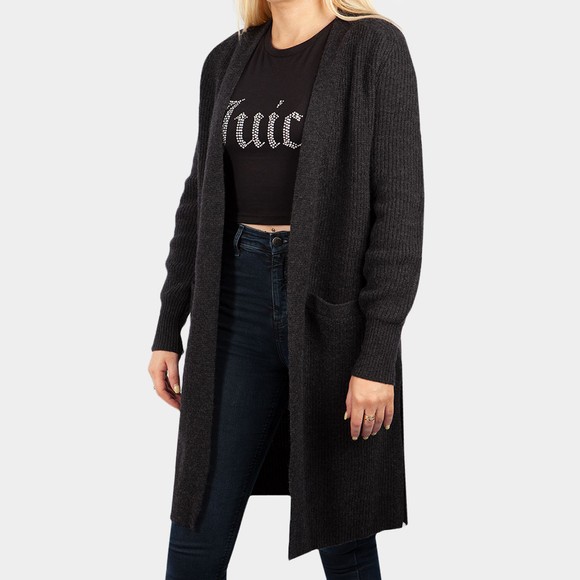 Polo Ralph Lauren Womens Grey Ribbed Wool-Blend Cardigan #2