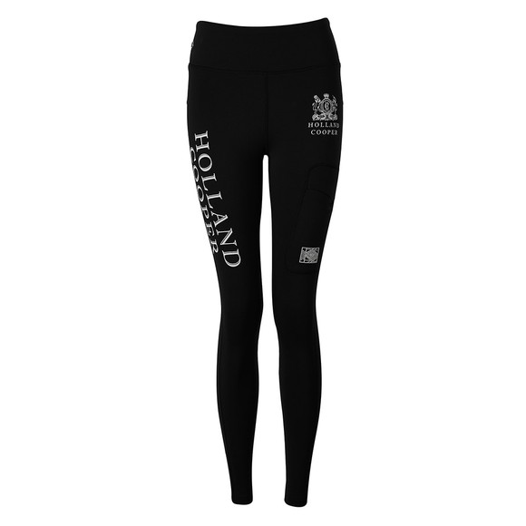 Holland Cooper Womens Black Thermal Full Grip Legging #1