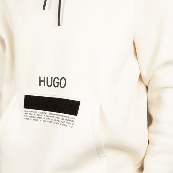 HUGO Mens Beige Devertree Hoody main image