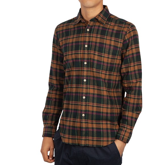 Portuguese Flannel Mens Beige Woods Shirt main image