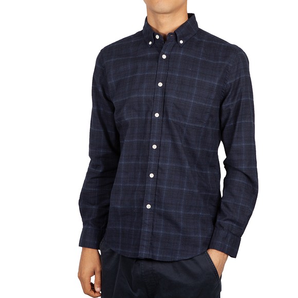 Portuguese Flannel Mens Blue Inside Heather Shirt main image