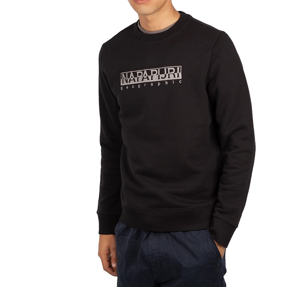 Napapijri Mens Black Berber Crew Sweatshirt main image