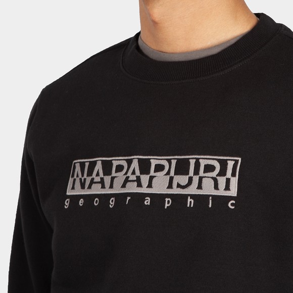 Napapijri Mens Black Berber Crew Sweatshirt main image