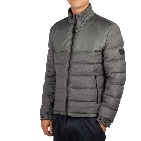 BOSS Mens Grey Cink Mixed Material Jacket main image