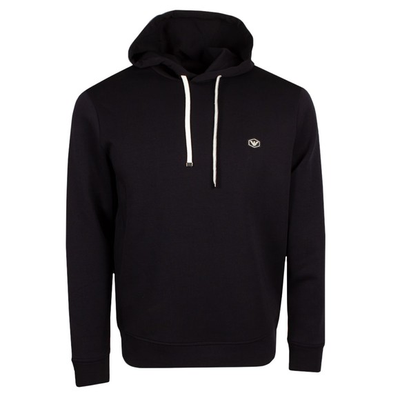 Emporio Armani Mens Blue Essential Small Logo Hoody main image
