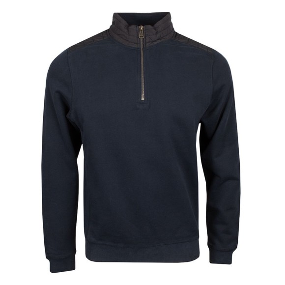 Belstaff Mens Blue Jaxon Quarter Zip Sweatshirt #1