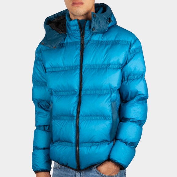 Moose Knuckles Mens Blue Glenfinnan Puffer Jacket main image