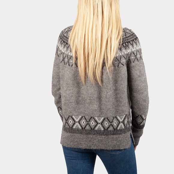 Holland Cooper Womens Grey Fairisle Knit #4
