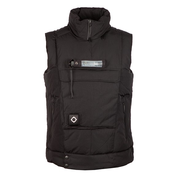 Ma.Strum Mens Black Torch Down Gilet main image