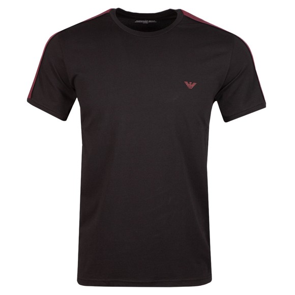 Emporio Armani Mens Black Tape Logo Stretch T Shirt main image