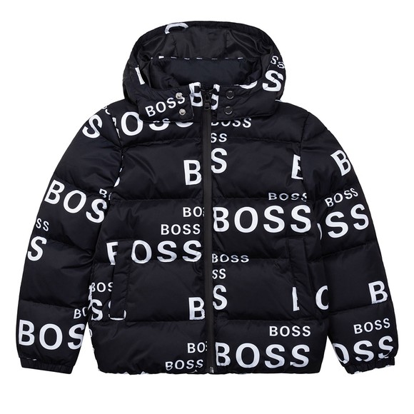 BOSS Boys Black J26459 Logo Jacket main image