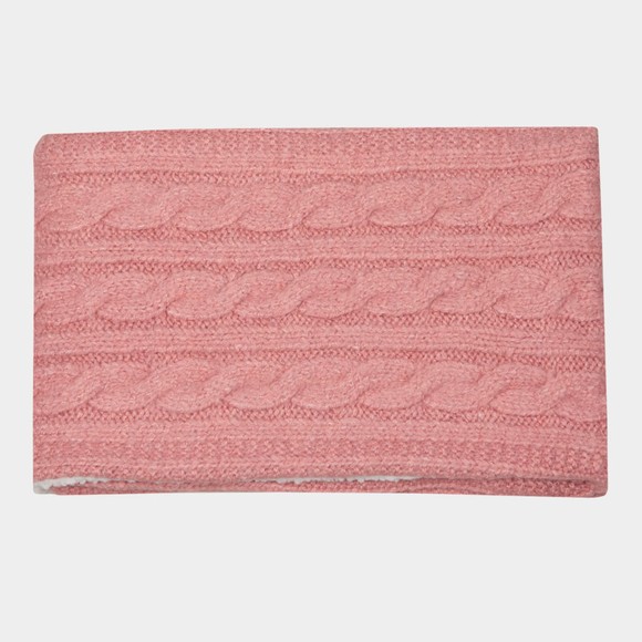 Superdry Womens Red Tweed Cable Snood #3