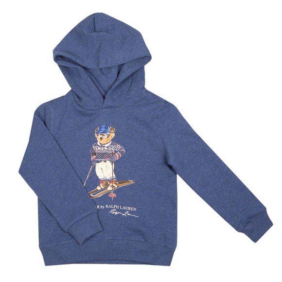 Polo Bear By Ralph Lauren Boys Blue Ski Bear Overhead Hoody main image