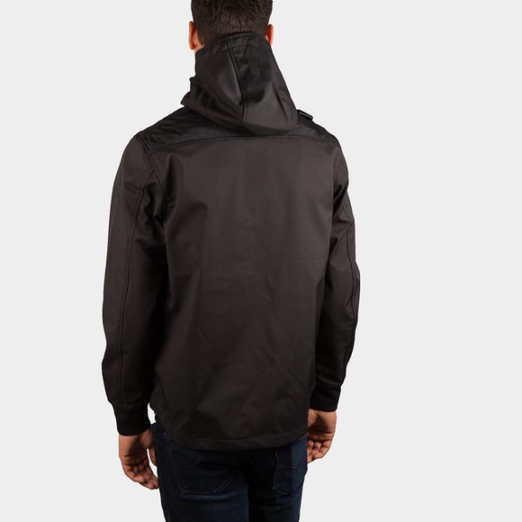Ma.Strum Mens Black Softshell Down Quilt Hooded Jacket #4
