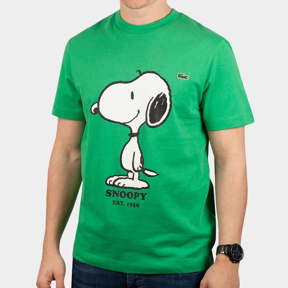 Lacoste Mens Green Lacoste X Peanuts T-Shirt main image