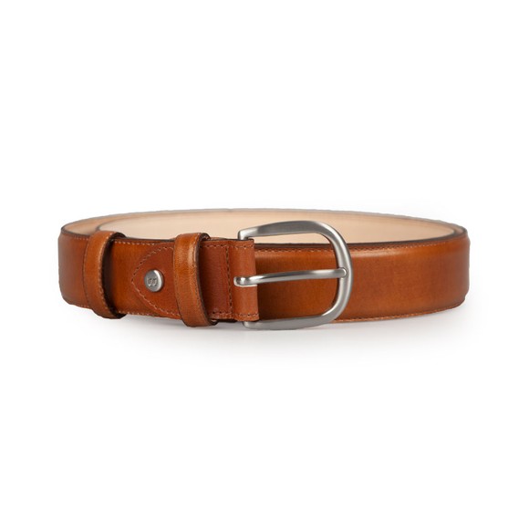 Barker Mens Red Plain Belt
