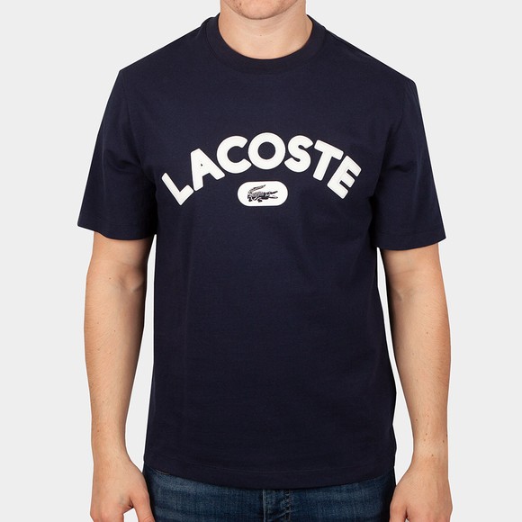 Lacoste Mens Blue TH7046 Logo Print T-Shirt main image