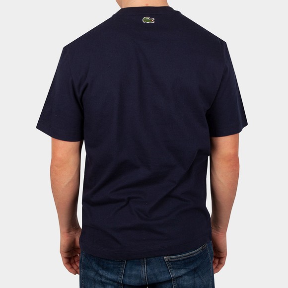 Lacoste Mens Blue TH7046 Logo Print T-Shirt main image