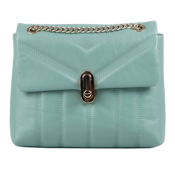 Ted Baker Womens Blue Ayalina Leather Quilt Detail Mini X-body Bag #1