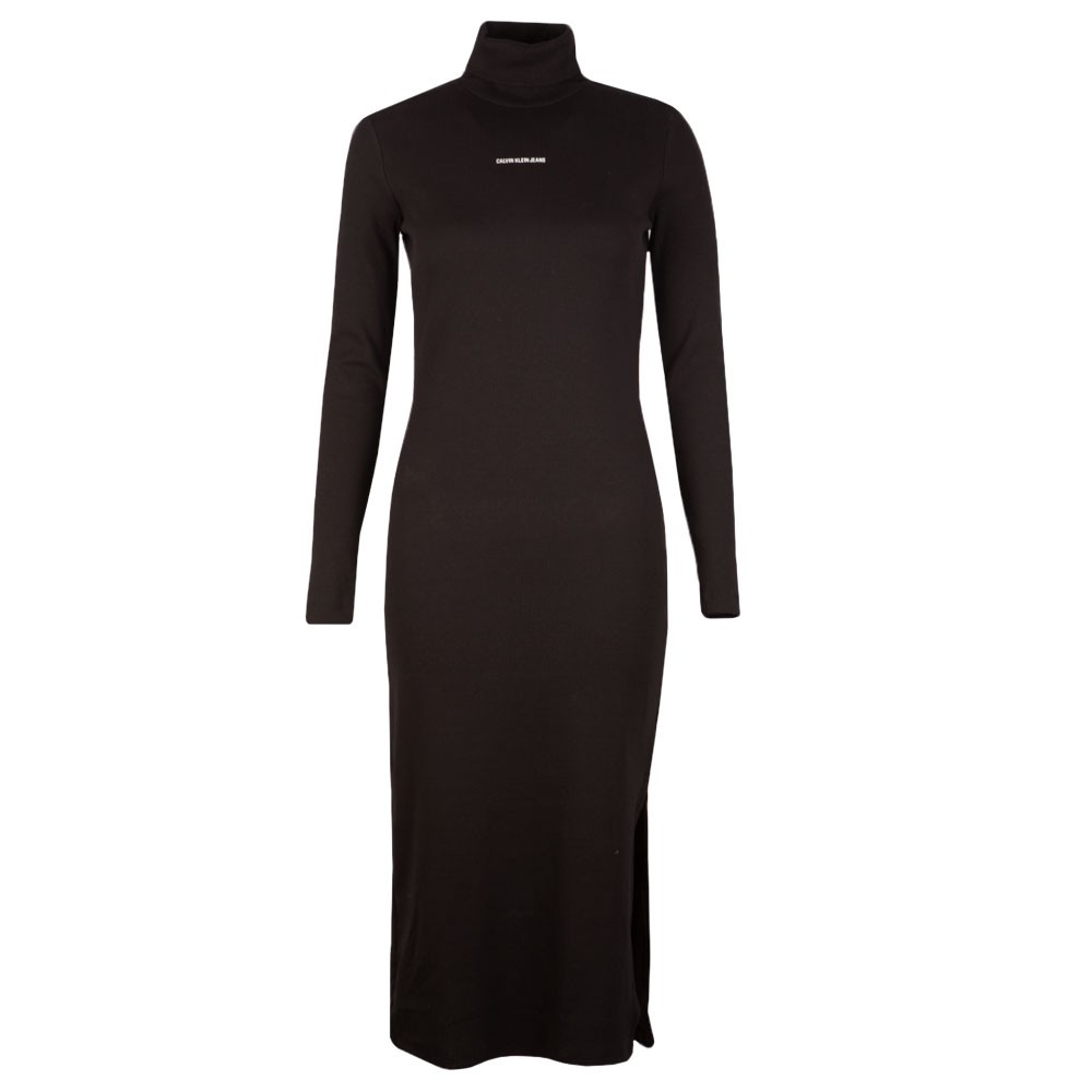 Micro Branding Roll Neck Dress