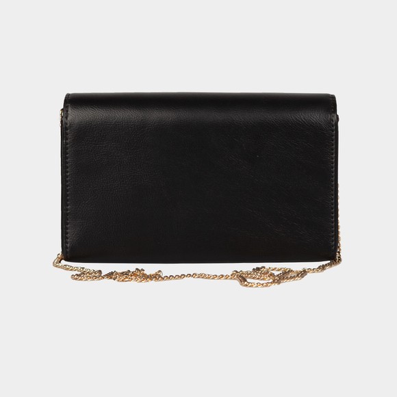 Love Moschino Womens Black Embossed Logo Clutch main image